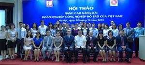 Lãnh đạo ATTi  chia sẻ tại hội thảo "Nâng cao năng lực DN công nghiệp hỗ trợ của Việt nam"